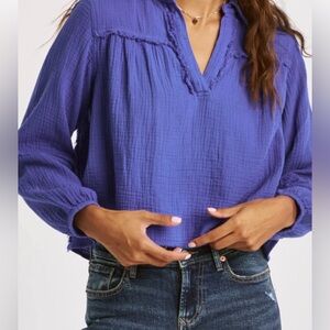 NEW DEAR JOHN RADELLA GAUZE TOP